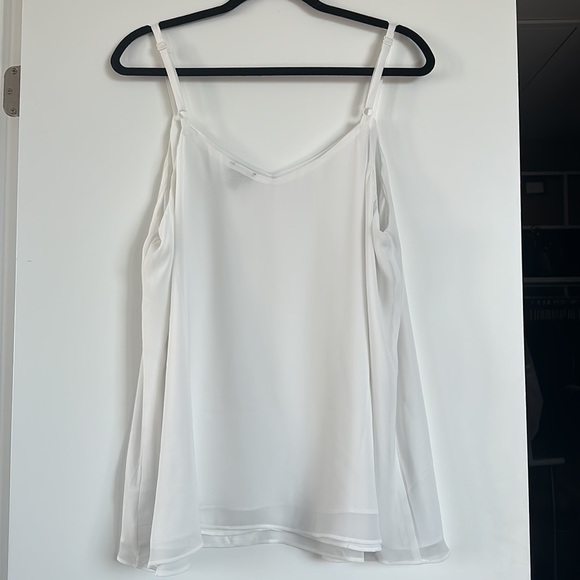 Torrid - White Chiffon Sophie Tank - Picture 7 of 9